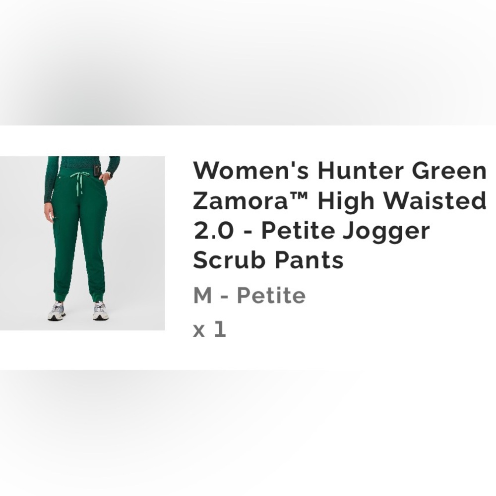 FIGS High Waisted PETITE Zamora Pant